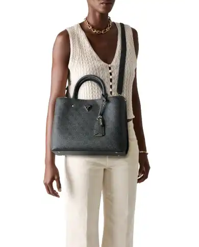 GUESS BORSA MERIDIAN NERO GUESS BORSA MERIDIAN NERO