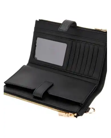 GUESS PORTAFOGLIO LAUREL NERO