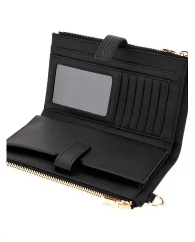 GUESS PORTAFOGLIO LAUREL NERO