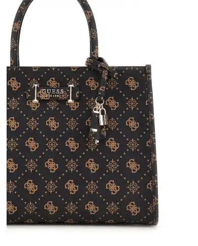 GUESS BORSA SILIA MARRONE