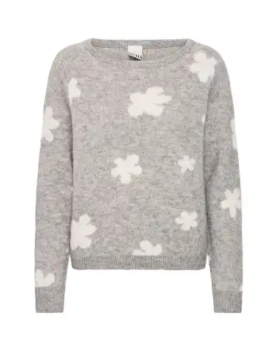 ICHI MAGLIONE KAMARA GRIGIO ICHI MAGLIONE KAMARA GRIGIO