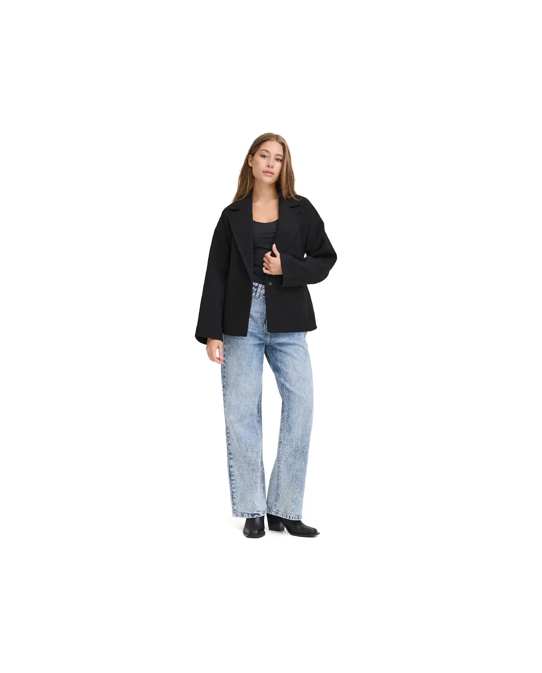 ICHI GIACCA BLAZER JANNET NERO ICHI GIACCA BLAZER JANNET NERO