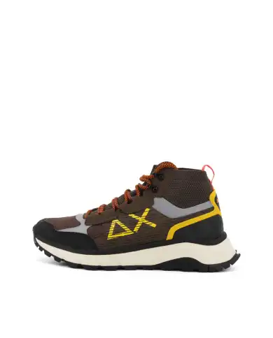 SUN 68 SNEAKERS FIRE & CAMPING SPORTY MARRONE SUN 68 SNEAKERS FIRE & CAMPING SPORTY MARRONE