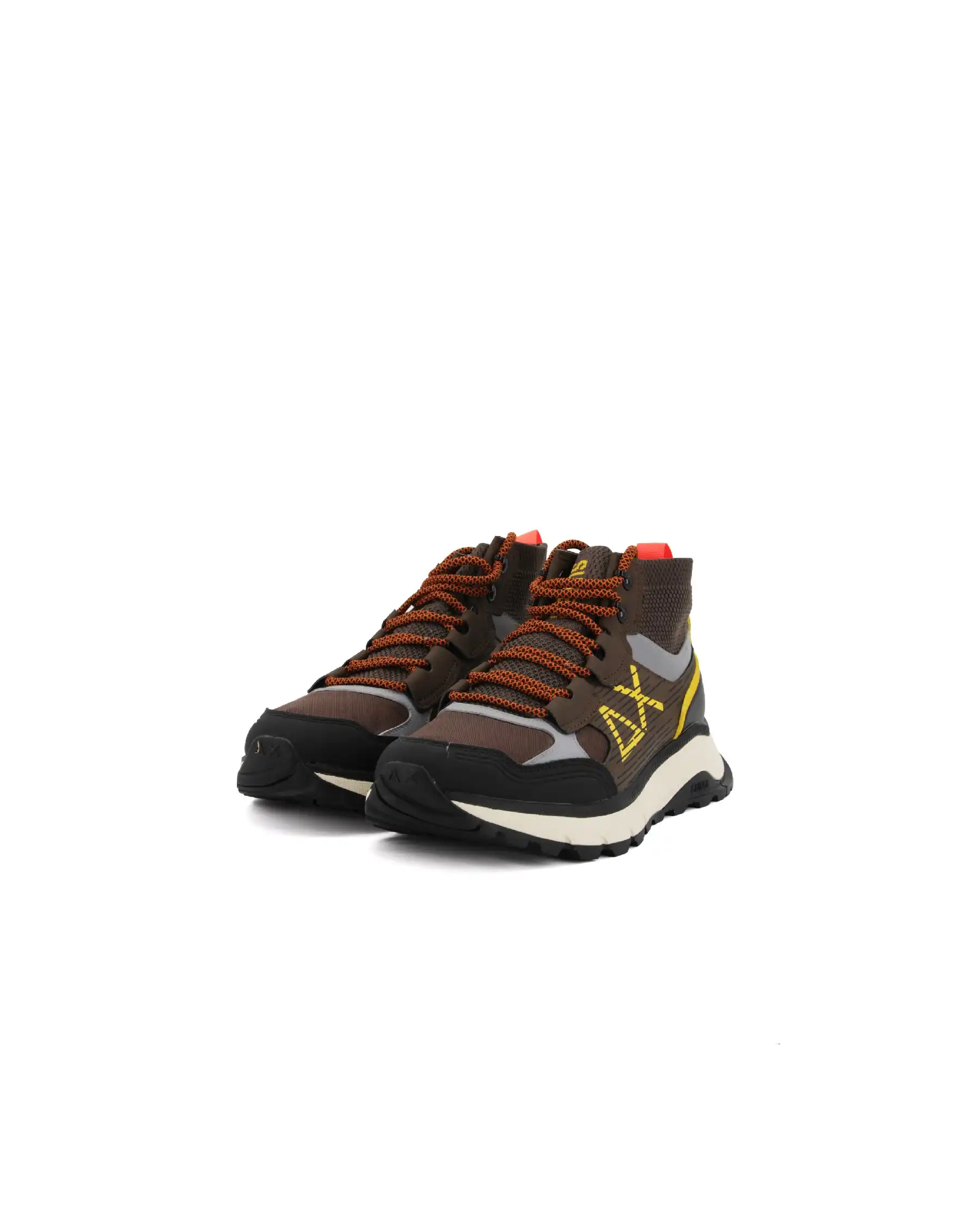 SUN 68 SNEAKERS FIRE & CAMPING SPORTY MARRONE SUN 68 SNEAKERS FIRE & CAMPING SPORTY MARRONE