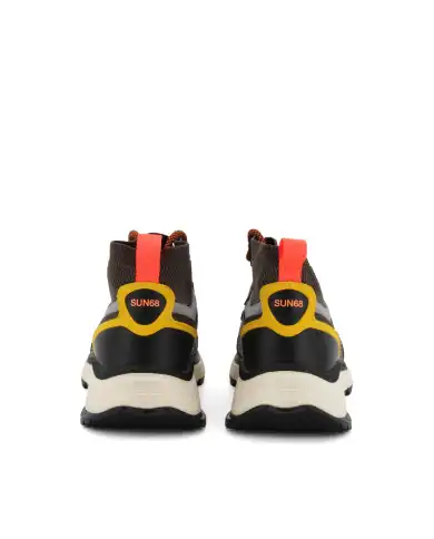 SUN 68 SNEAKERS FIRE & CAMPING SPORTY MARRONE SUN 68 SNEAKERS FIRE & CAMPING SPORTY MARRONE