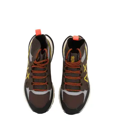 SUN 68 SNEAKERS FIRE & CAMPING SPORTY MARRONE SUN 68 SNEAKERS FIRE & CAMPING SPORTY MARRONE