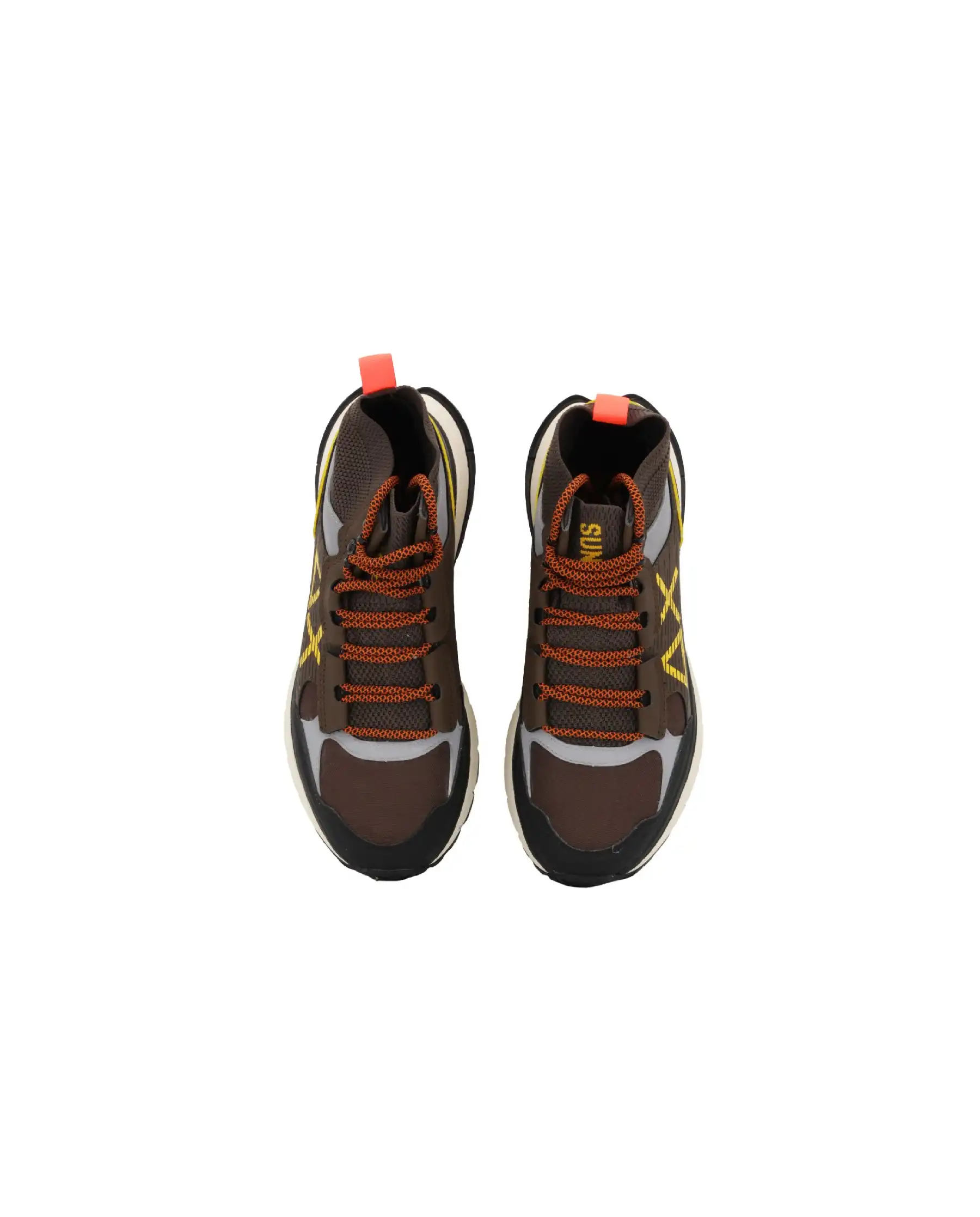 SUN 68 SNEAKERS FIRE & CAMPING SPORTY MARRONE SUN 68 SNEAKERS FIRE & CAMPING SPORTY MARRONE