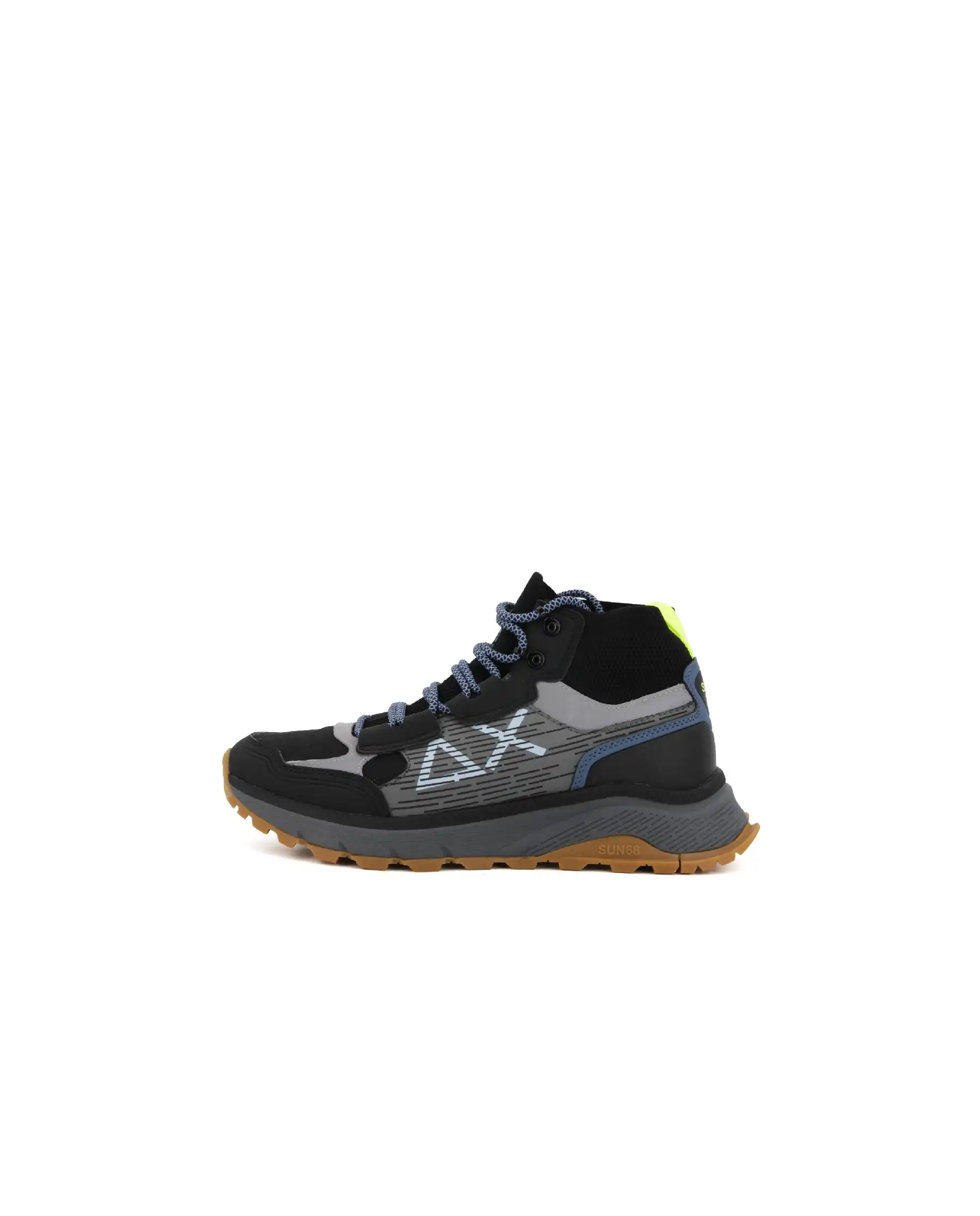 SUN 68 SNEAKERS FIRE & CAMPING SPORTY NERO SUN 68 SNEAKERS FIRE & CAMPING SPORTY NERO