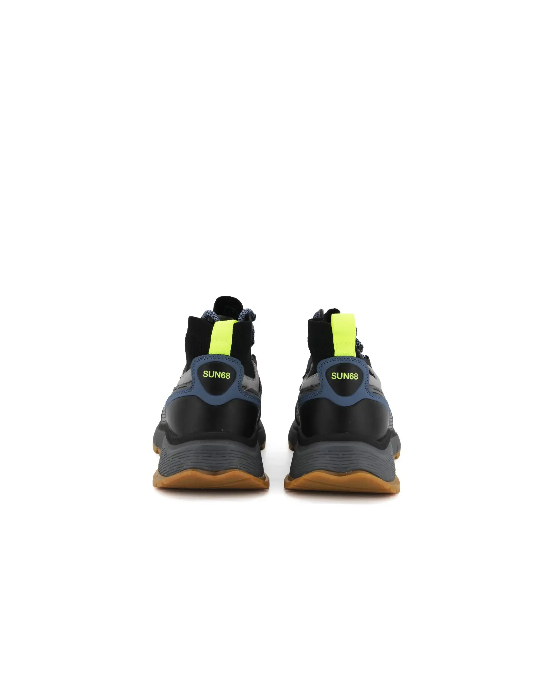 SUN 68 SNEAKERS FIRE & CAMPING SPORTY NERO SUN 68 SNEAKERS FIRE & CAMPING SPORTY NERO