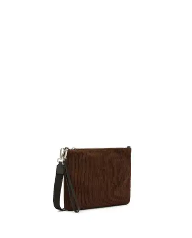 SUN 68 POCHETTE CORDUROY MARRONE