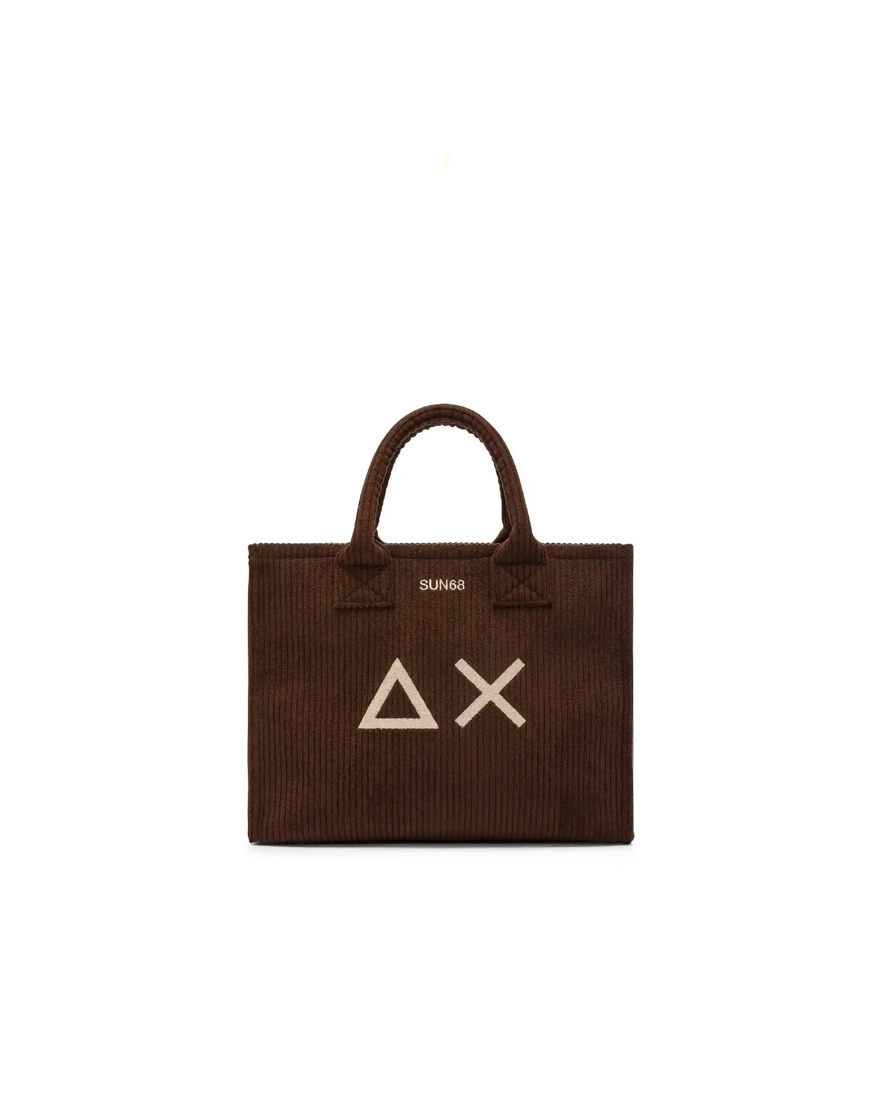 SUN 68 BORSA CORDUROY MARRONE