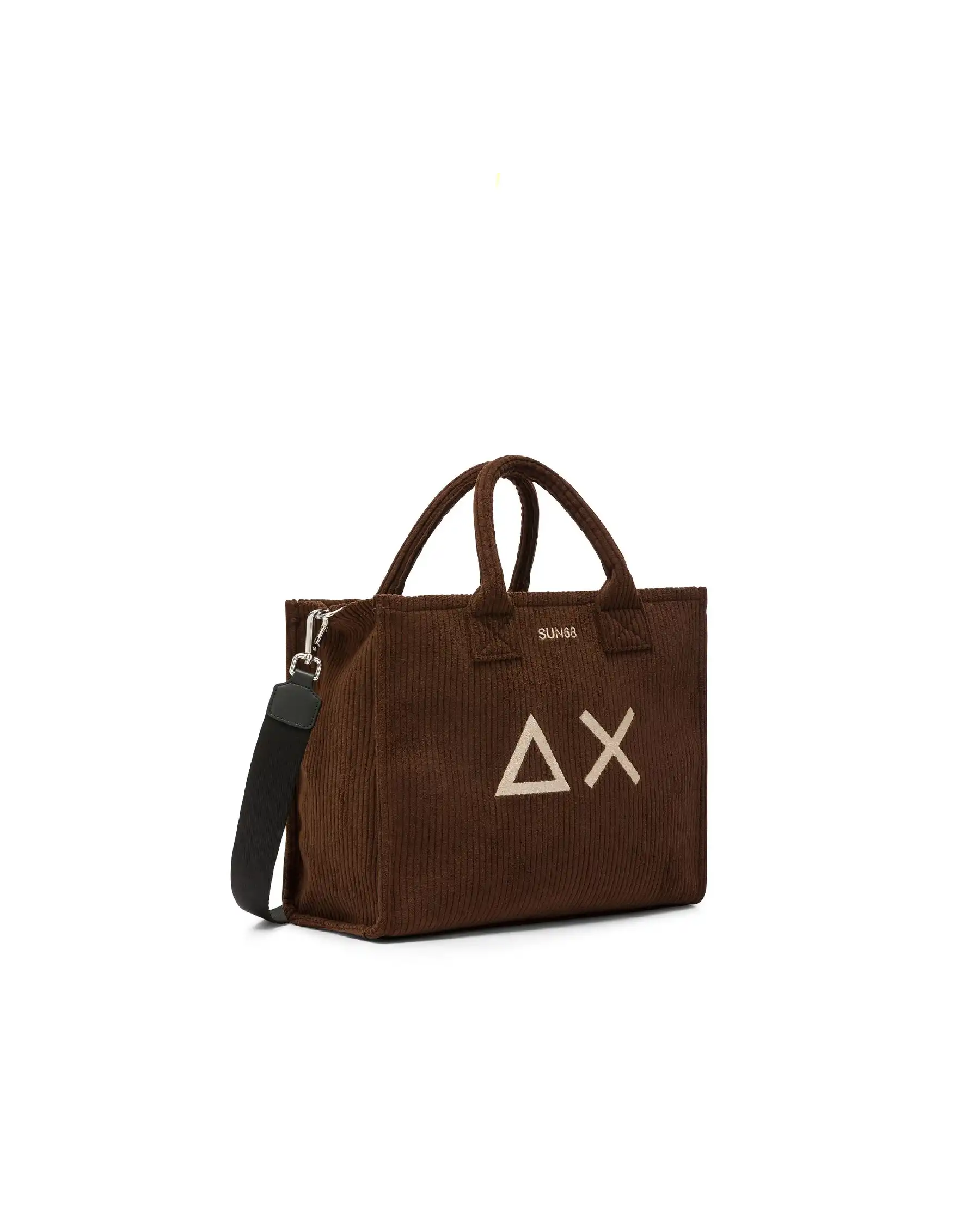 SUN 68 BORSA CORDUROY MARRONE