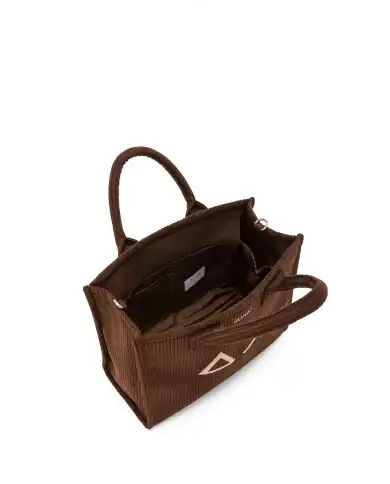 SUN 68 BORSA CORDUROY MARRONE