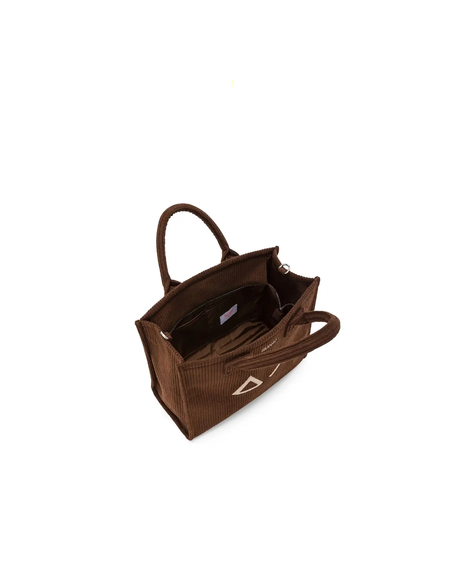 SUN 68 BORSA CORDUROY MARRONE