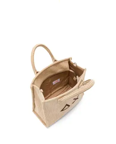 SUN 68 BORSA CORDUROY BEIGE