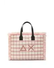 SUN 68 BORSA TARTAN ROSA