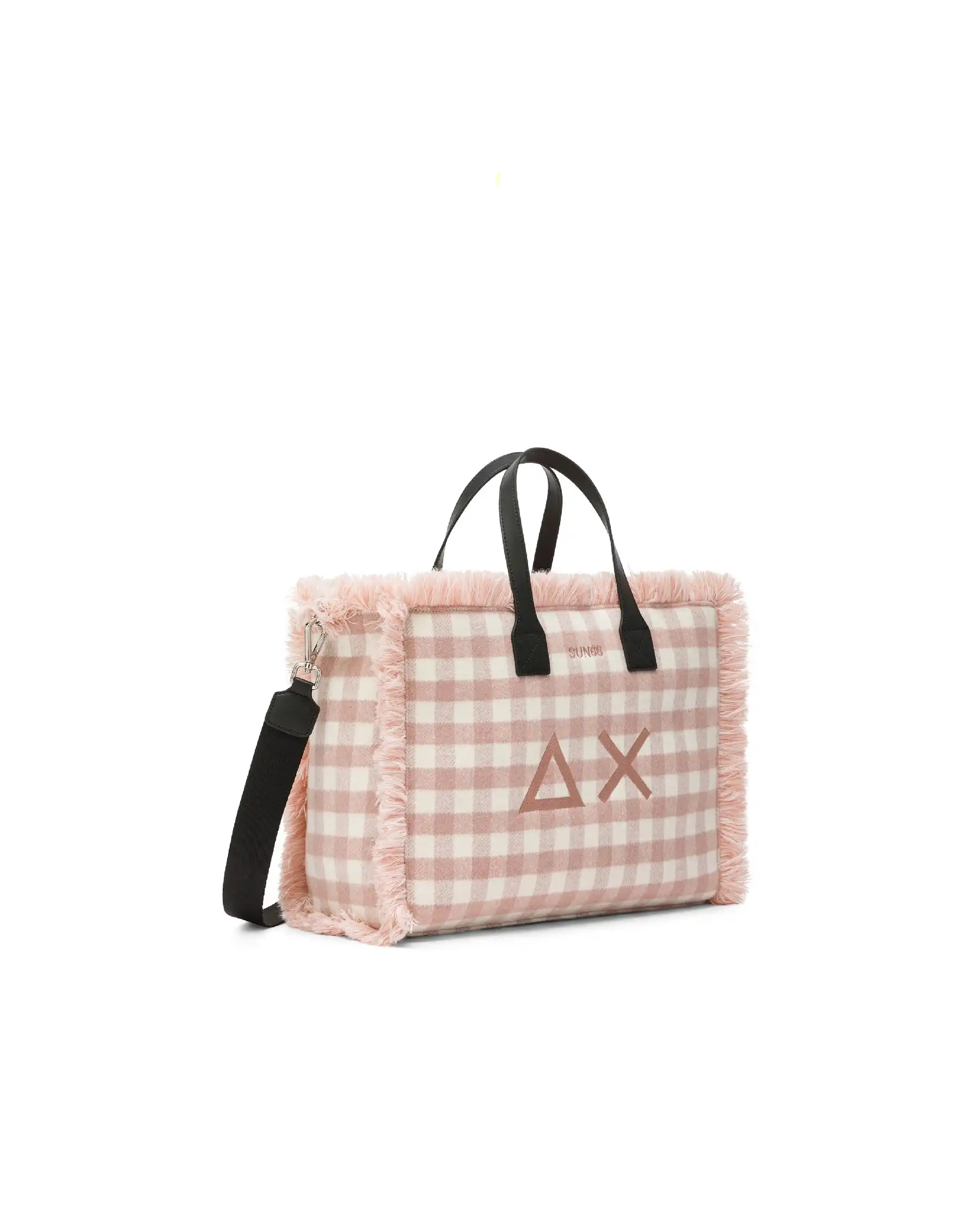 SUN 68 BORSA TARTAN ROSA
