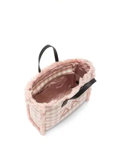 SUN 68 BORSA TARTAN ROSA