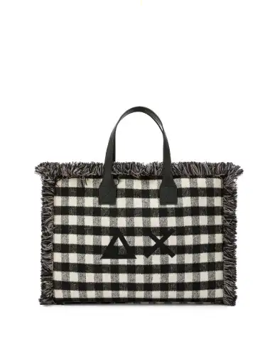SUN 68 BORSA TARTAN NERO SUN 68 BORSA TARTAN NERO