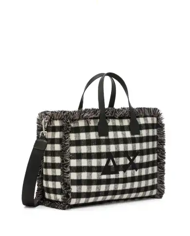 SUN 68 BORSA TARTAN NERO SUN 68 BORSA TARTAN NERO