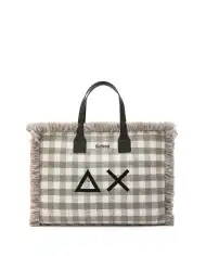 SUN 68 BORSA TARTAN GRIGIO