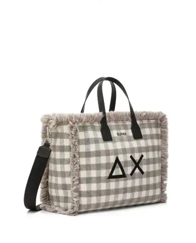 SUN 68 BORSA TARTAN GRIGIO SUN 68 BORSA TARTAN GRIGIO