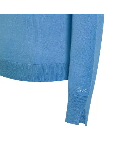 SUN 68 MAGLIONE BASIC AZZURRO SUN 68 MAGLIONE BASIC AZZURRO