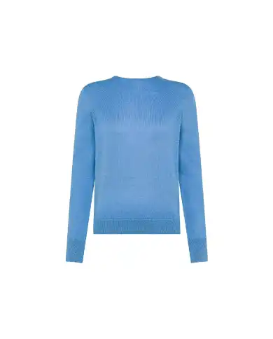 SUN 68 MAGLIONE BASIC AZZURRO SUN 68 MAGLIONE BASIC AZZURRO