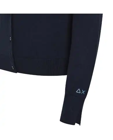 SUN 68 CARDIGAN BASIC BLU SUN 68 CARDIGAN BASIC BLU