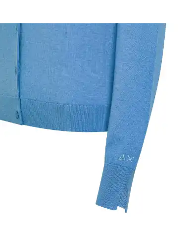 SUN 68 CARDIGAN BASIC AZZURRO SUN 68 CARDIGAN BASIC AZZURRO