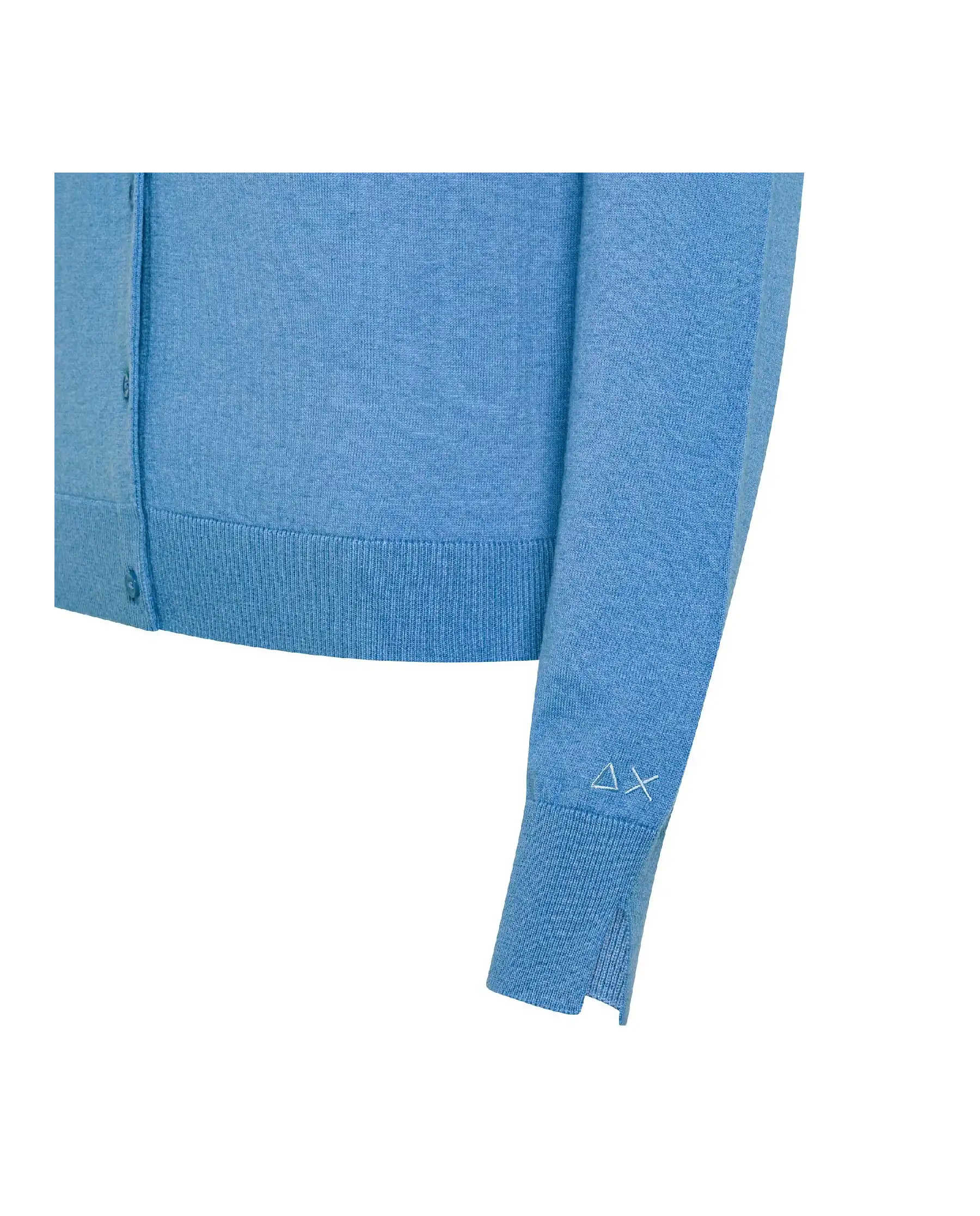 SUN 68 CARDIGAN BASIC AZZURRO