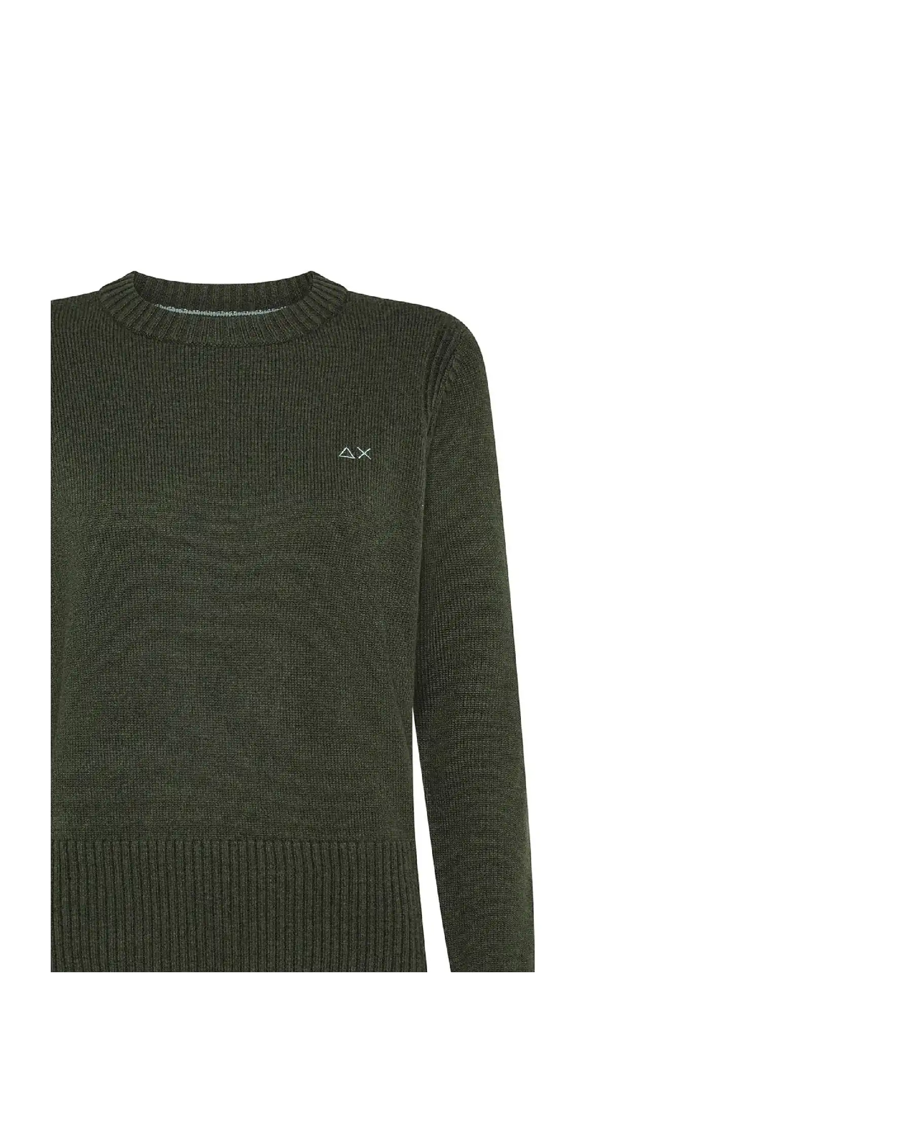 SUN 68 MAGLIONE SOLID WARM VERDE MILITARE