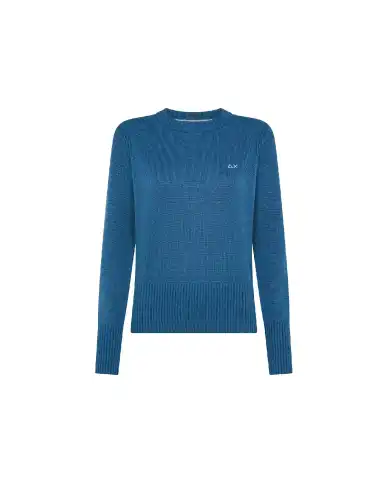 SUN 68 MAGLIONE SOLID WARM AZZURRO SUN 68 MAGLIONE SOLID WARM AZZURRO