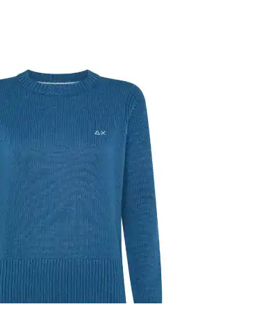 SUN 68 MAGLIONE SOLID WARM AZZURRO SUN 68 MAGLIONE SOLID WARM AZZURRO