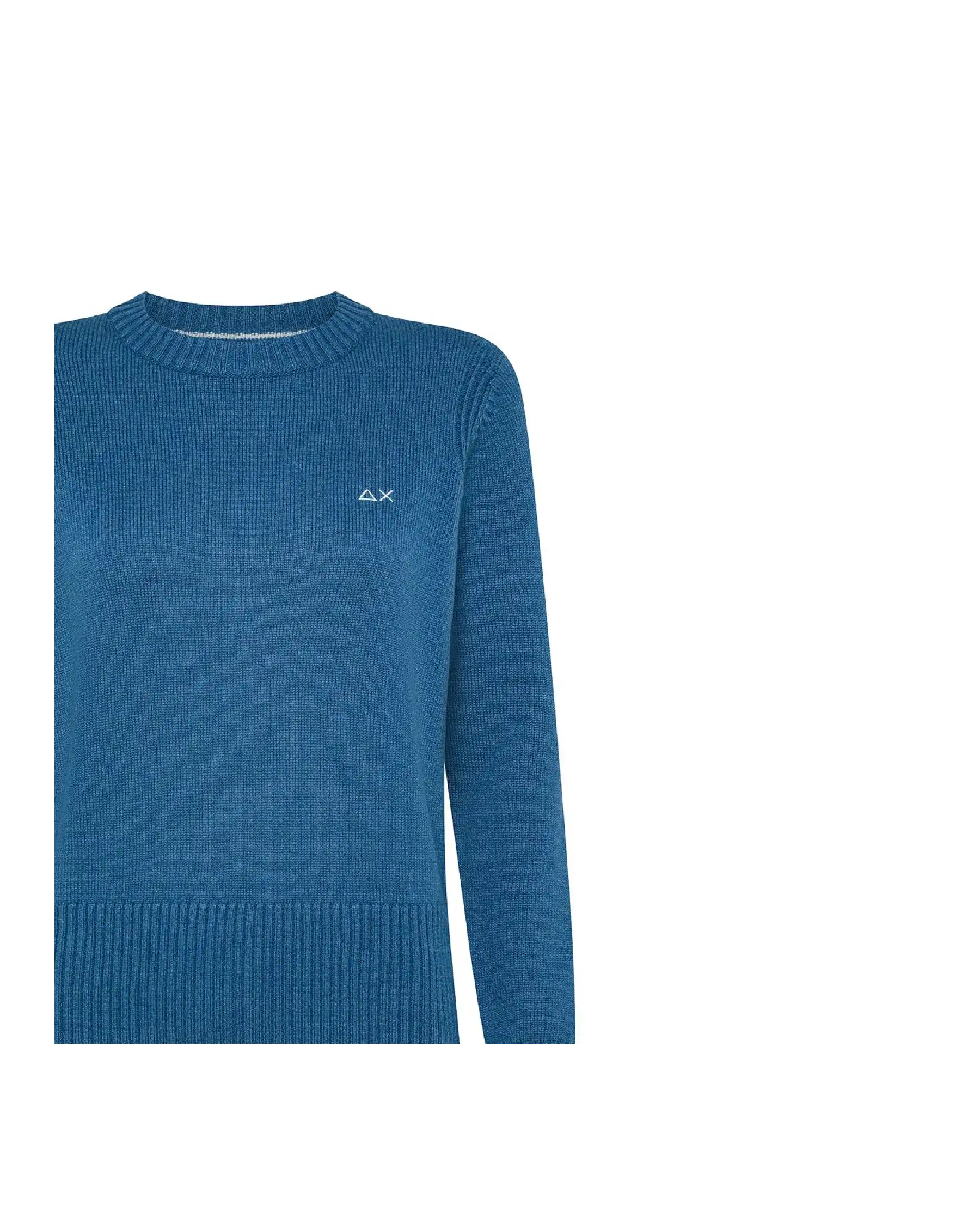 SUN 68 MAGLIONE SOLID WARM AZZURRO