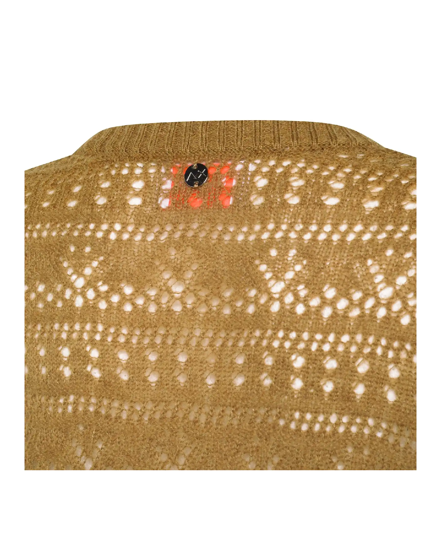 SUN 68 MAGLIA CROCHET CAMMELLO