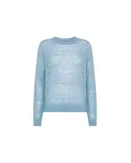 SUN 68 MAGLIA CROCHET CIELO