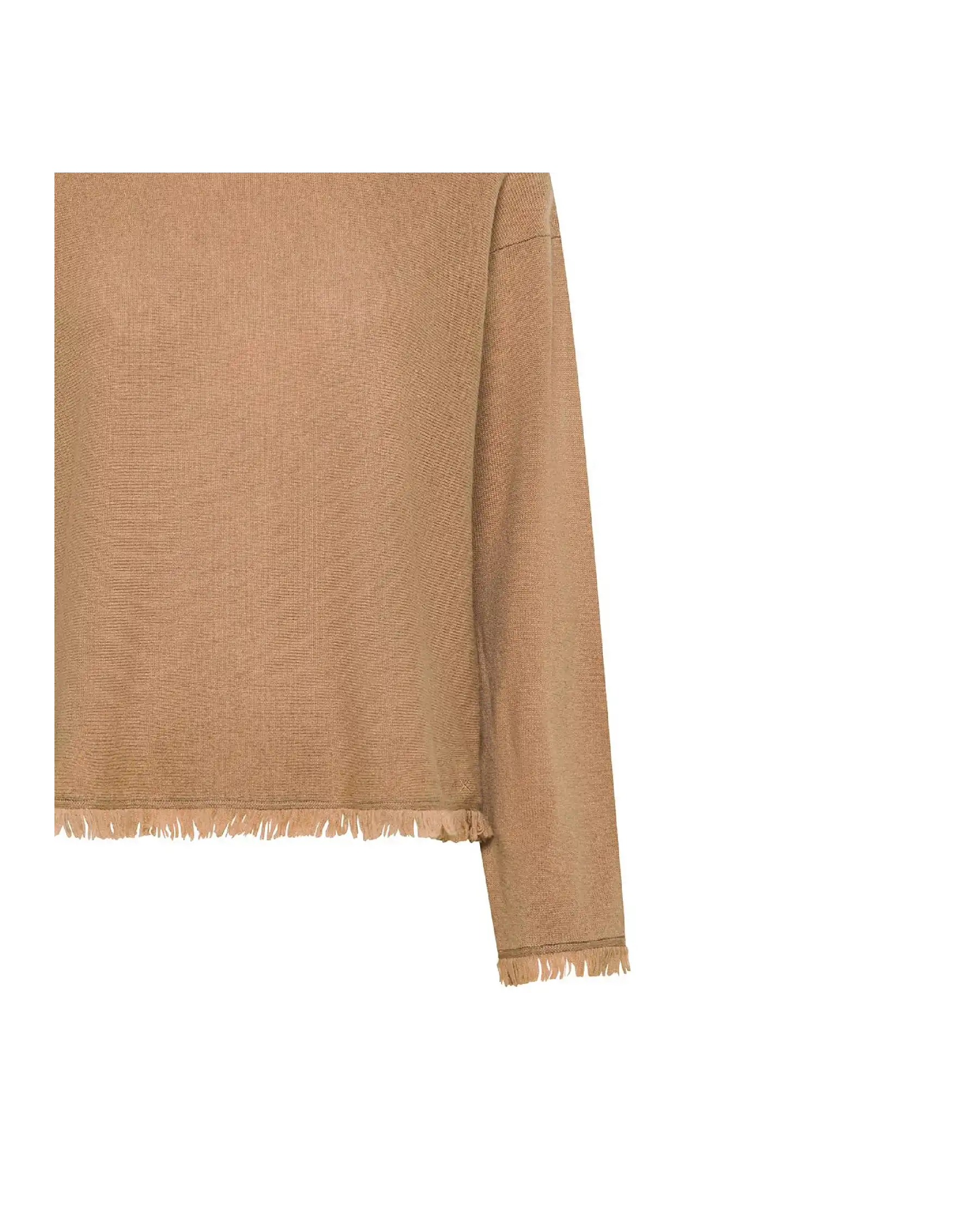 SUN 68 MAGLIA FRINGES CAMMELLO