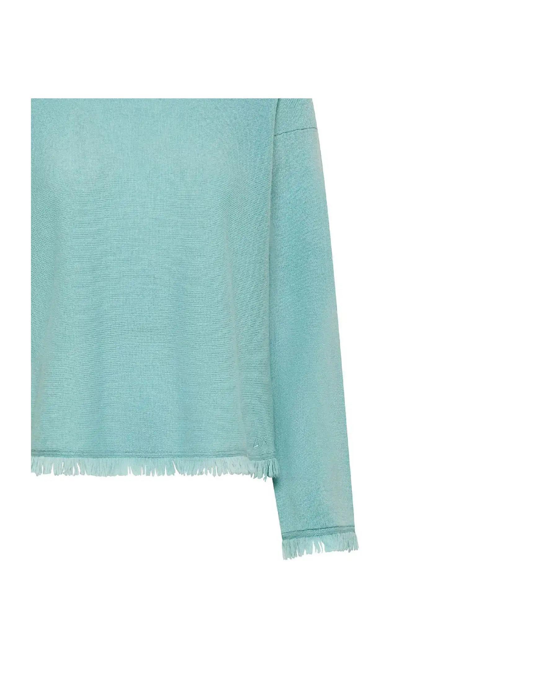 SUN 68 MAGLIA FRINGES CIELO