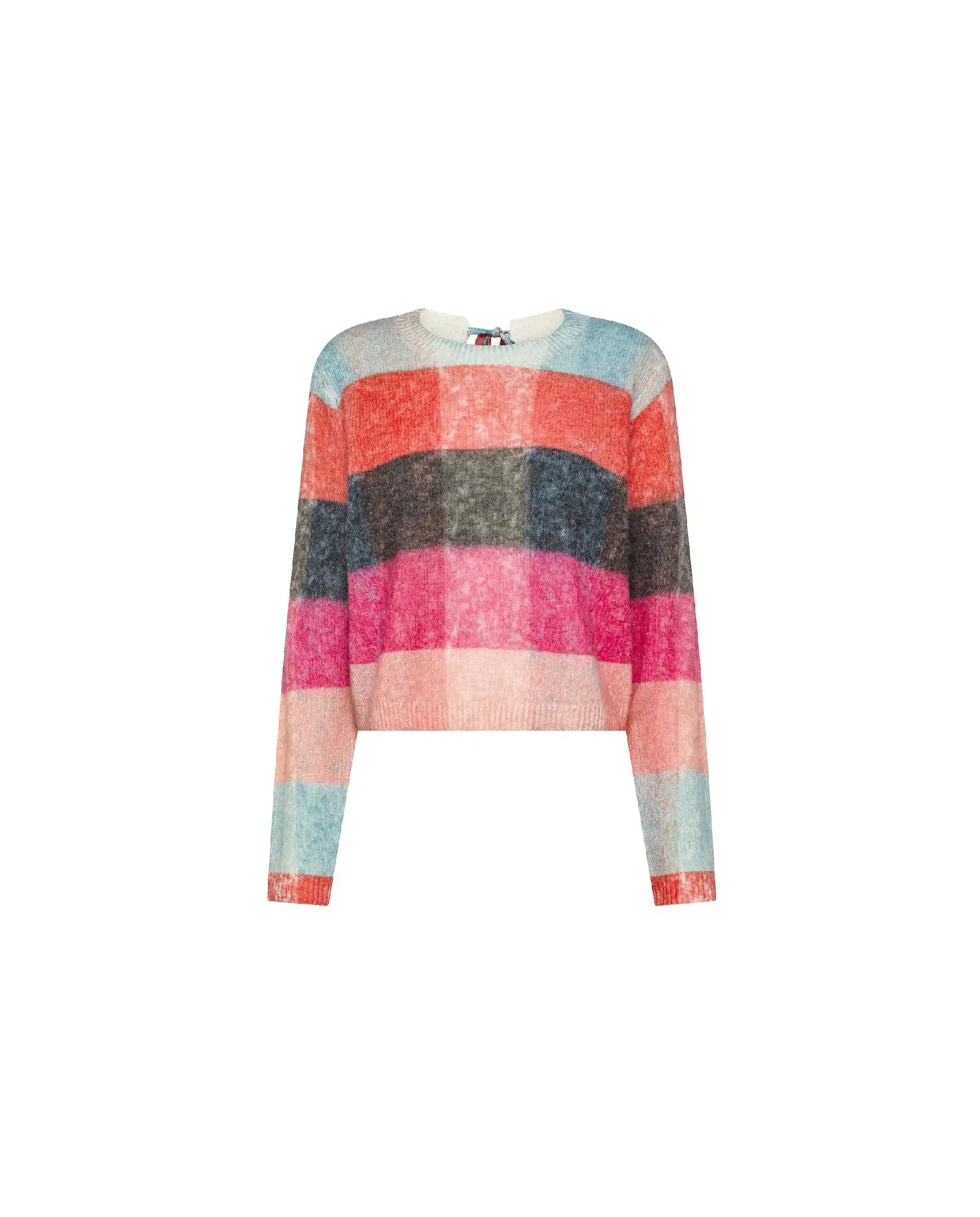 SUN 68 MAGLIONE CHECK MULTICOLOR