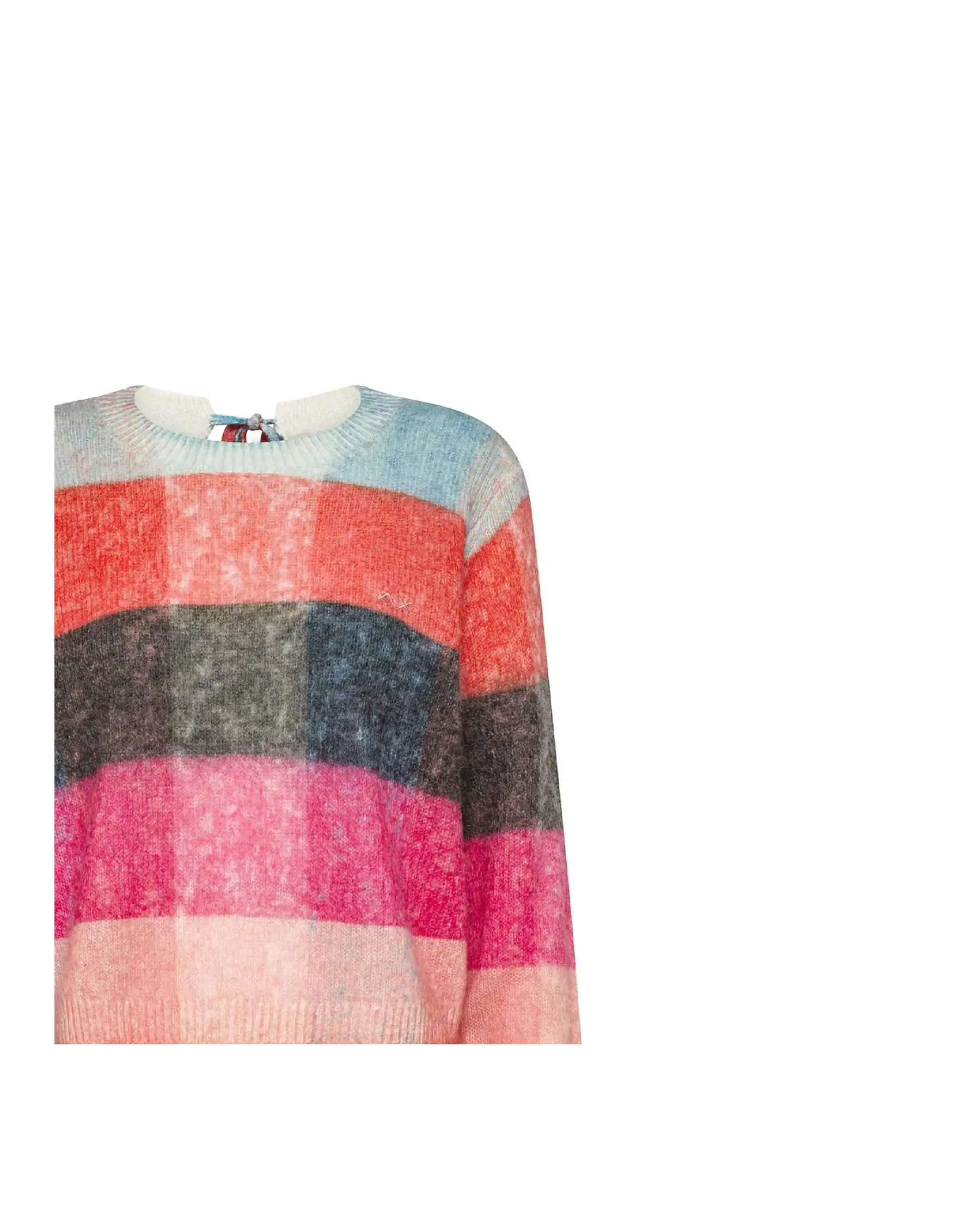 SUN 68 MAGLIONE CHECK MULTICOLOR