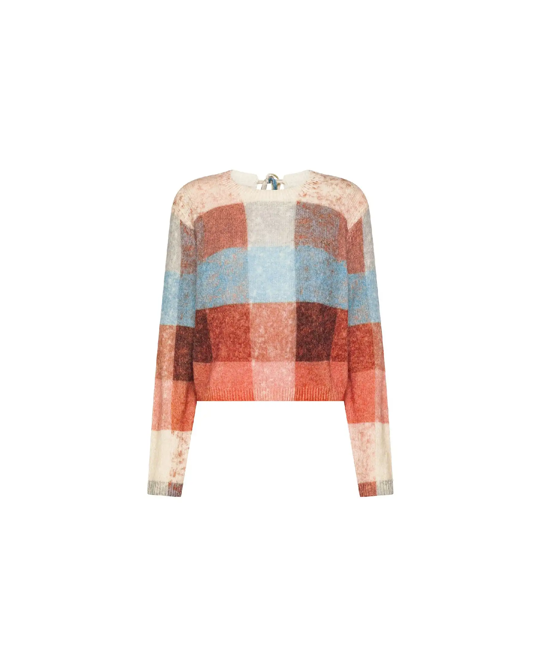 SUN 68 MAGLIONE CHECK MULTICOLOR