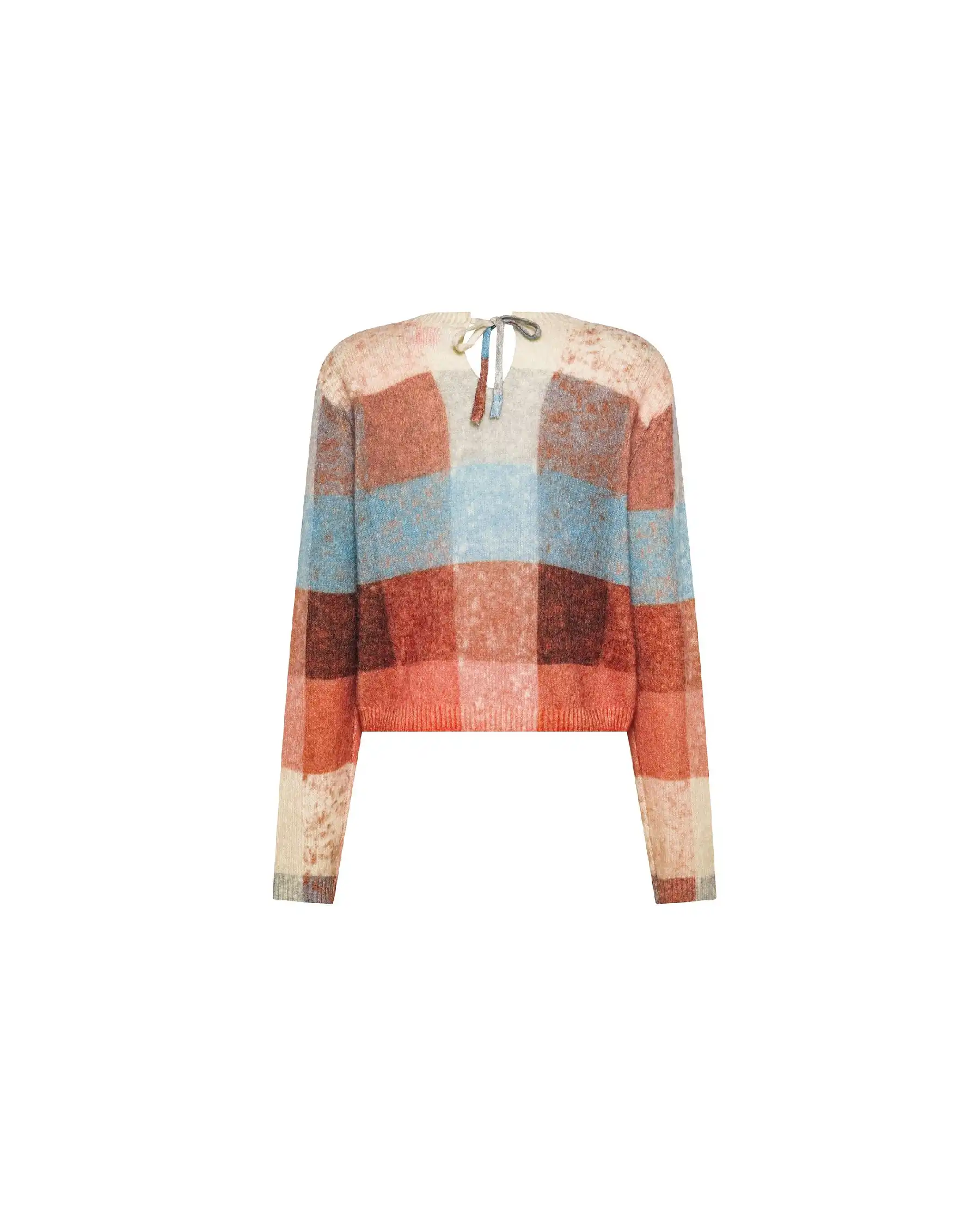 SUN 68 MAGLIONE CHECK MULTICOLOR
