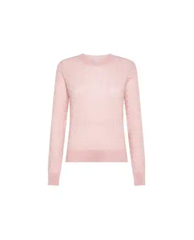 SUN 68 MAGLIONE CABLE ROSA SUN 68 MAGLIONE CABLE ROSA
