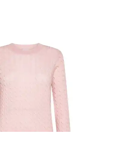 SUN 68 MAGLIONE CABLE ROSA SUN 68 MAGLIONE CABLE ROSA