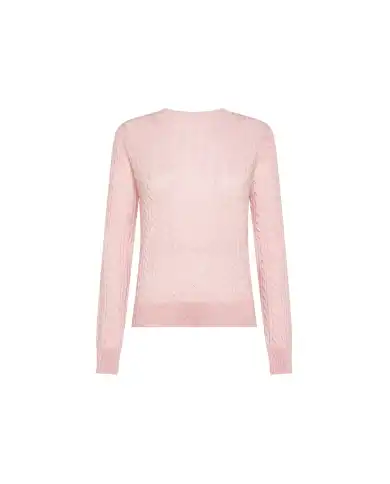 SUN 68 MAGLIONE CABLE ROSA SUN 68 MAGLIONE CABLE ROSA