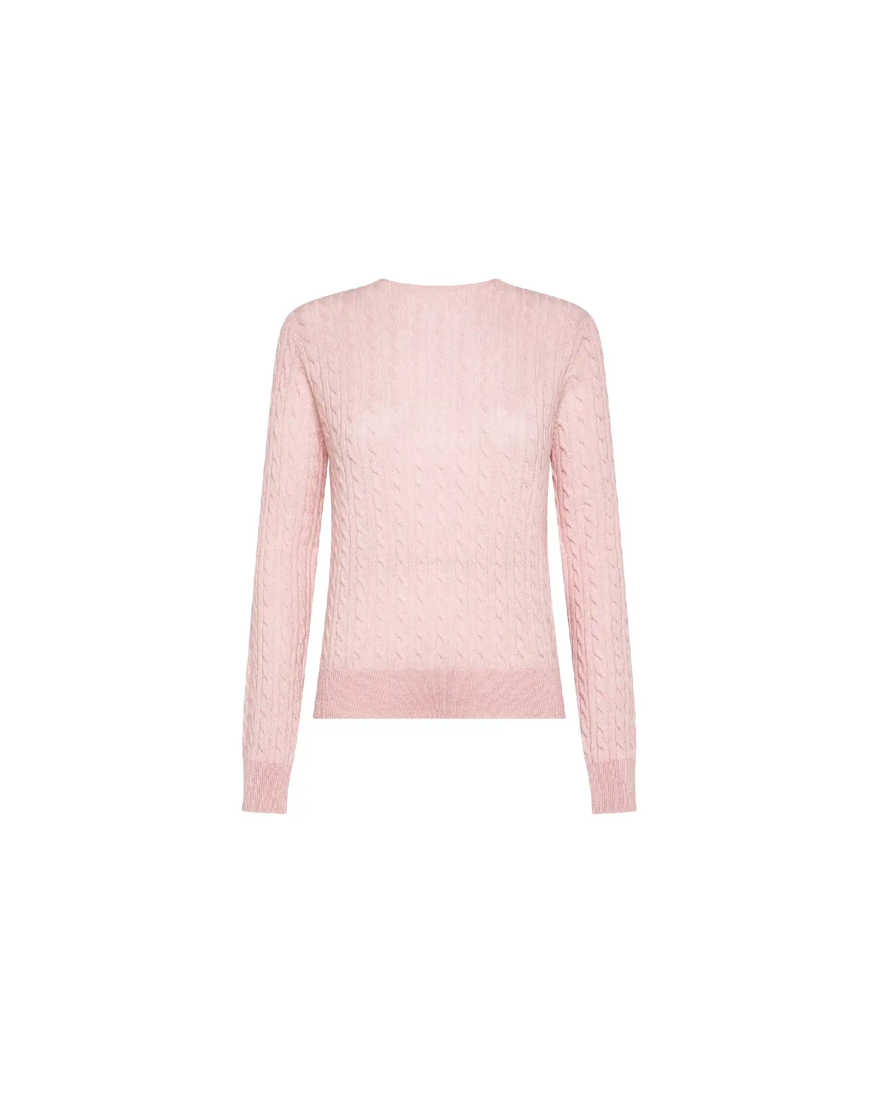 SUN 68 MAGLIONE CABLE ROSA