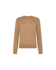 SUN 68 MAGLIONE CABLE CAMMELLO