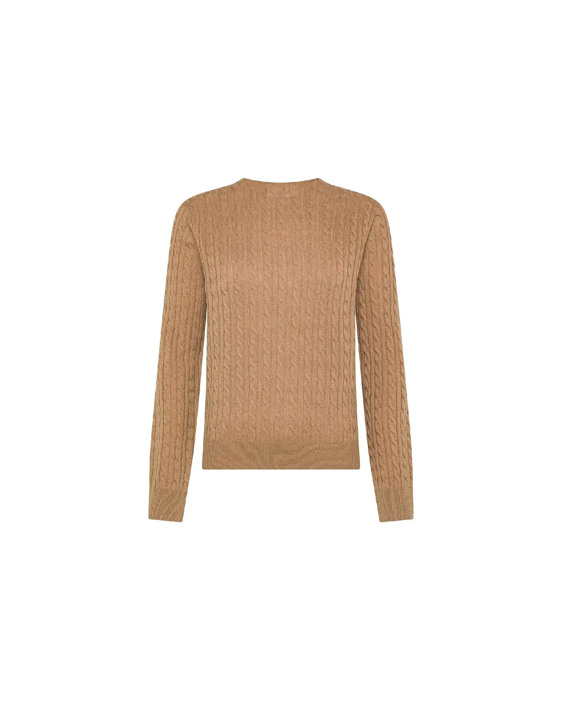 SUN 68 MAGLIONE CABLE CAMMELLO
