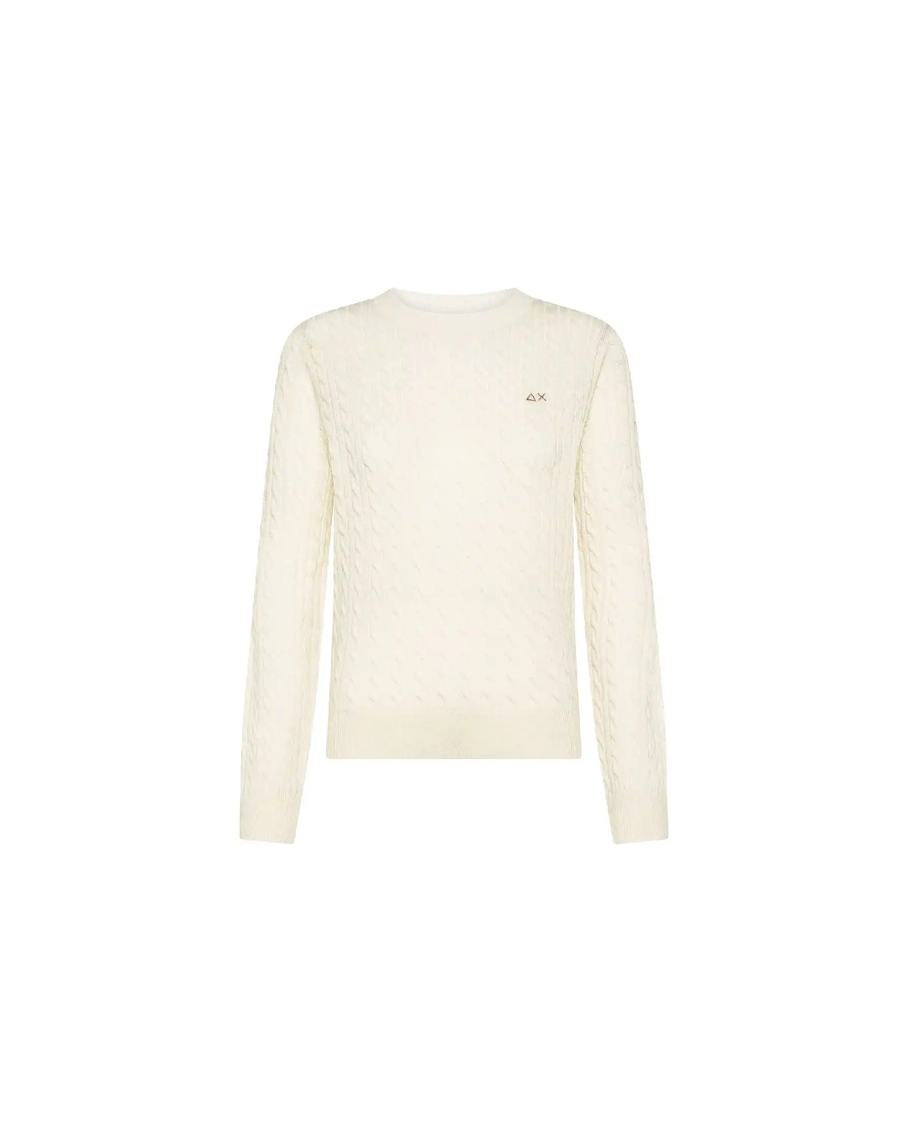 SUN 68 MAGLIONE CABLE PANNA